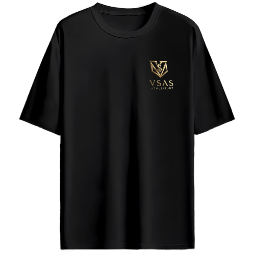 Marshmallow Heart unisex graphic t-shirt in black with adorable heart design - VSAS Attire